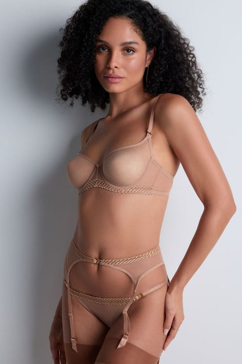 Aubade Sheer Emotion Suspender belt